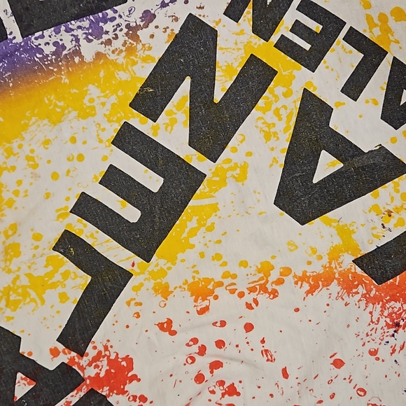 Van Halen concert tee XL short sleeve splatter graphic Sammy multicolored - Picture 5 of 6